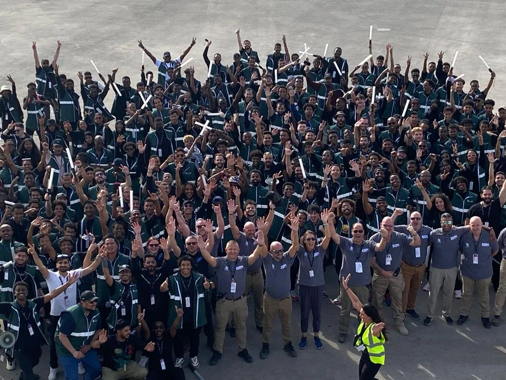 Large international event delivery team